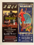 Bush / No Doubt - 8 1/2” x 11” Trade Ad #4