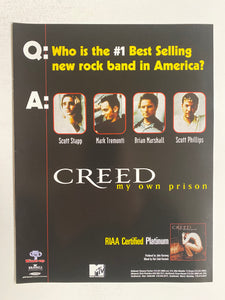 Creed - 8 1/2” x 11” Trade Ad