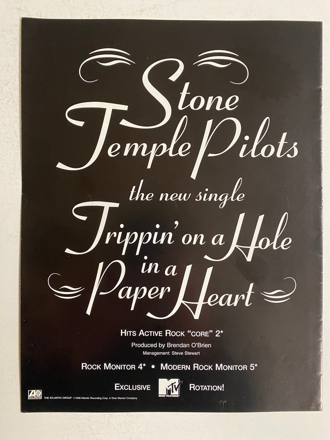 Stone Temple Pilots - 8 1/2” x 11” Trade Ad #2