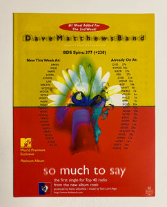 Dave Matthews Band - 8 1/2" x 11" Trade Ad  #1