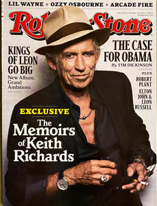 Keith Richards, Lil Wayne, Ozzy Osbourne, Arcade Fire, Kings Of Leon - Rolling Stone Magazine