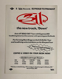 311 - 8 1/2" x 11" Trade Ad #1