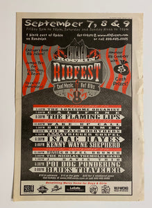 Ribfest 2001 Concert Ad - Flaming Lips, Poi Dog Pondering