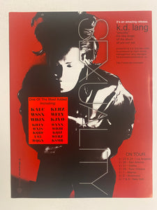 K.D. Lang - 8 1/2” x 11” Trade Ad #2