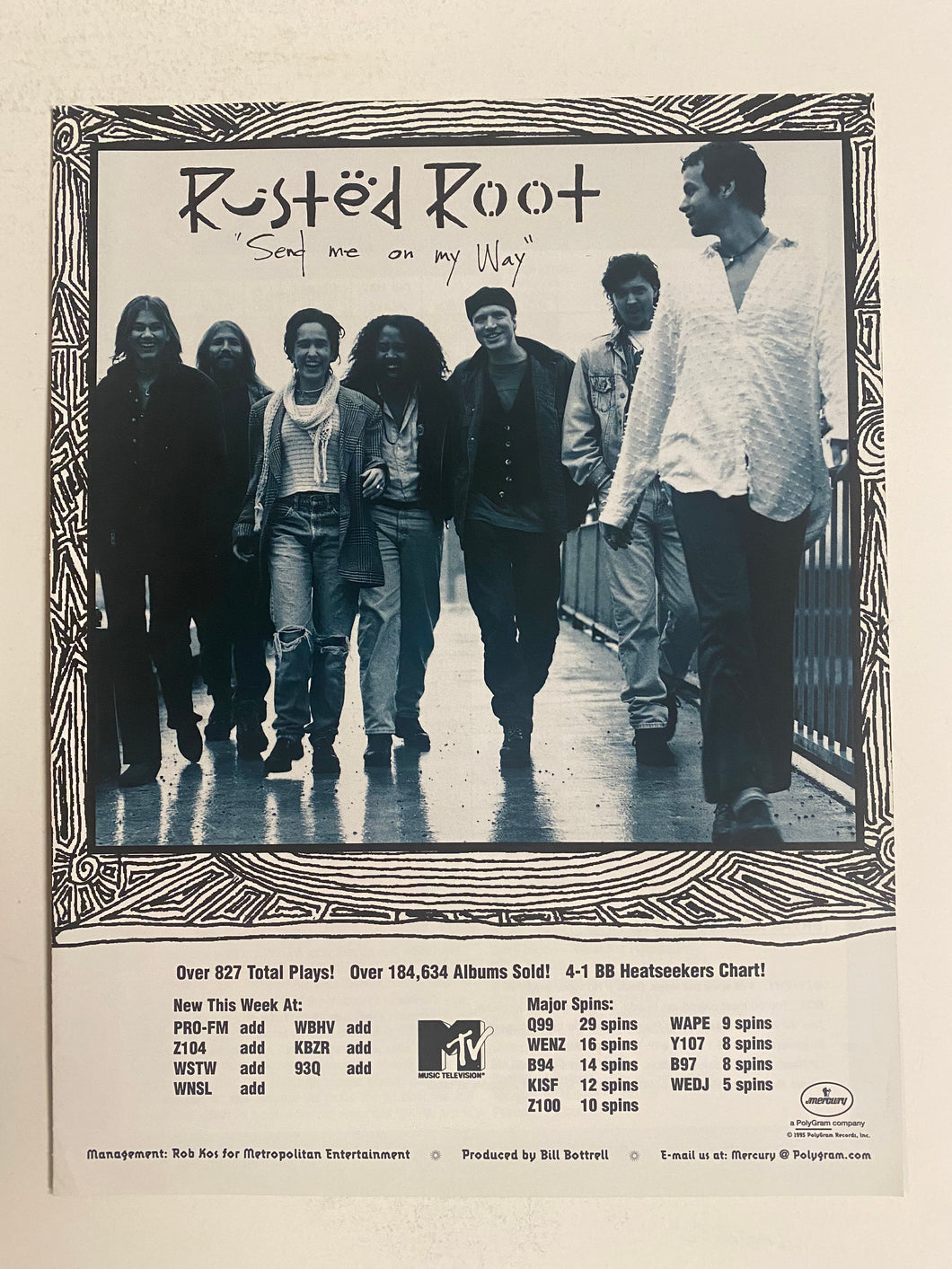 Rusted Root - 8 1/2” x 11” Trade Ad #2