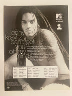 Lenny Kravitz - 8 1/2” x 11” Trade Ad #3