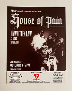 House Of Pain - 8 1/2" x 11" Trade Ad