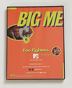 Foo Fighters - 8 1/2" x 11" Framed Trade Ad