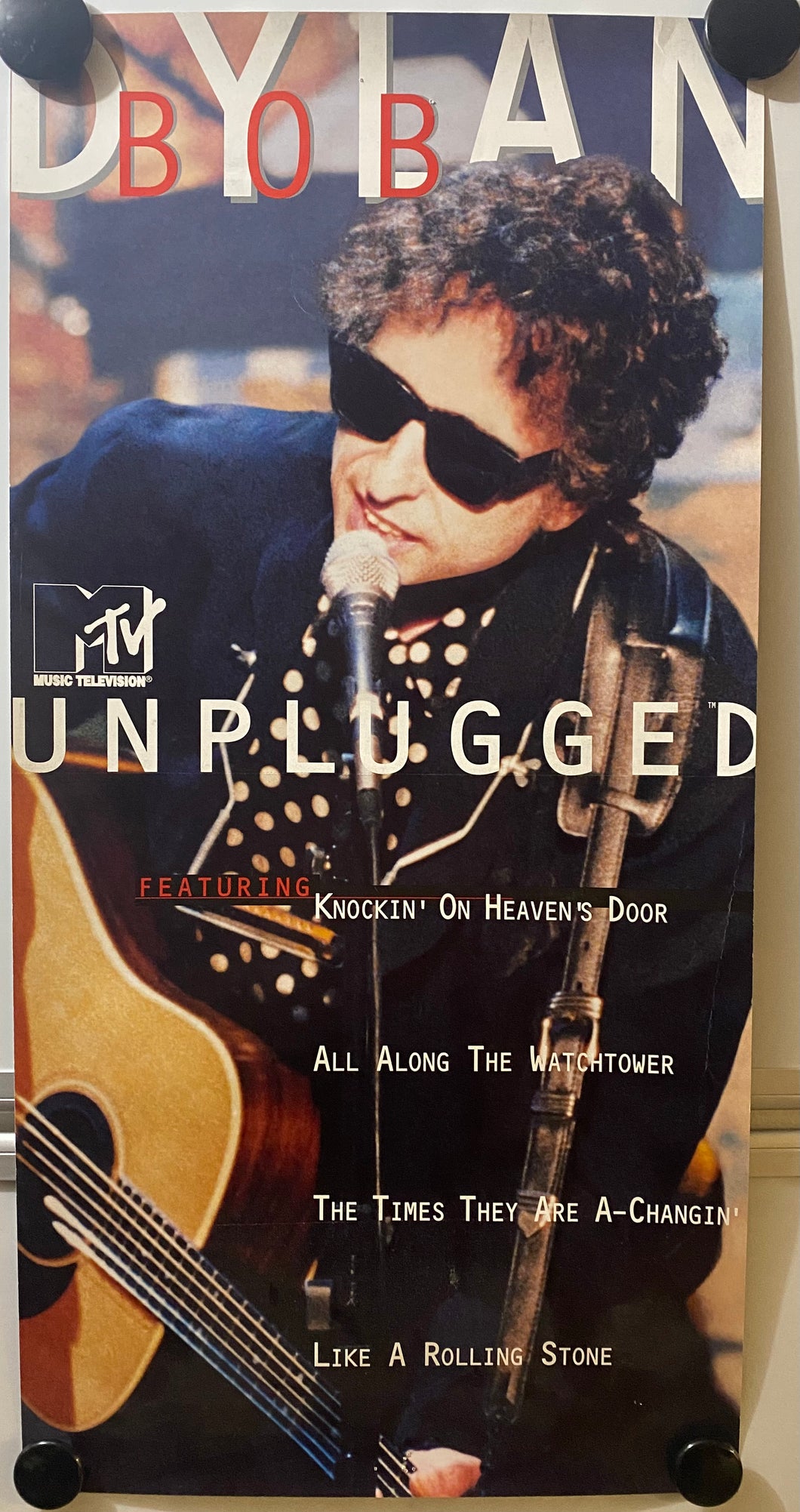 Bob Dylan - 12” x 24” Double Sided Promotional Poster