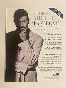 George Michael - 8 1/2” x 11” Trade Ad #2