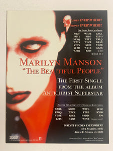 Marilyn Manson - 8 1/2” x 11” Trade Ad #1