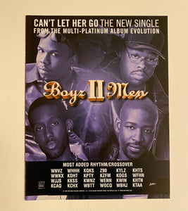 Boyz II Men - 8 1/2" x 11" Trade Ad