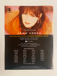 Jann Arden - 8 1/2” x 11” Trade Ad