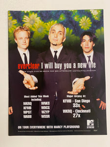 Everclear - 8 1/2” x 11” Trade Ad #1