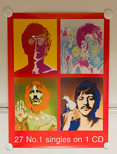 Beatles - 18” x 24” Double Sided Promotional Poster