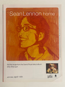 Sean Lennon - 8 1/2” x 11” Trade Ad