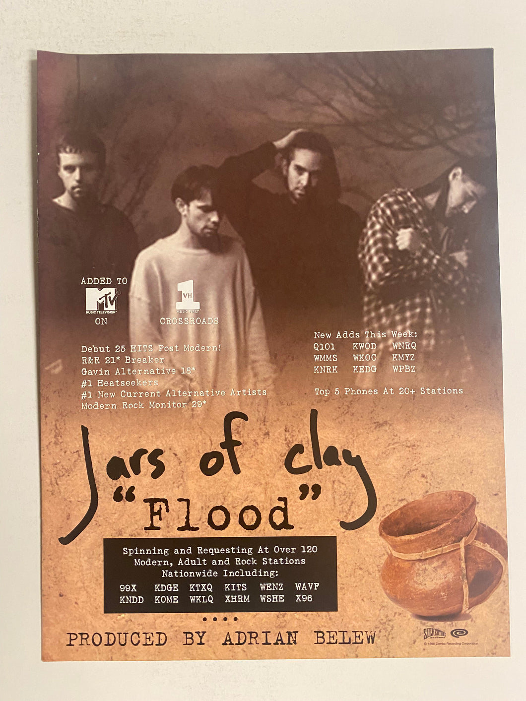 Jars Of Clay - 8 1/2” x 11” Trade Ad #1