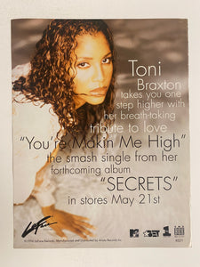 Toni Braxton - 8 1/2” x 11” Trade Ad #2