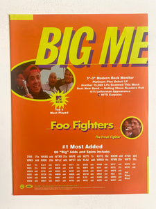 Foo Fighters - 8 1/2” x 11” Trade Ad #4